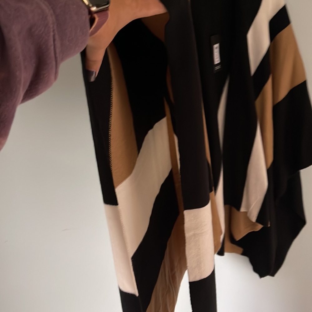 Parrish La Color Block Poncho Wrap By Rachel Zoe … - image 2